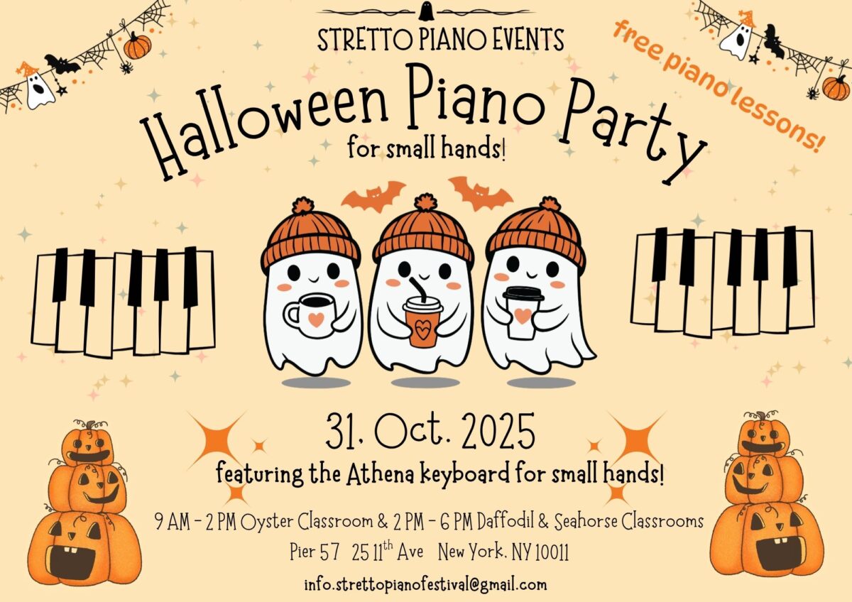Stretto Piano Events Halloween Piano Party A4 (Landscape)